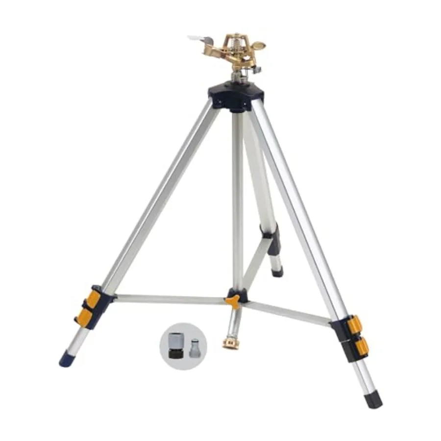 

65162AMZ Metal Pulsating Sprinkler with QuickConnect Set Bundle XT Tripod