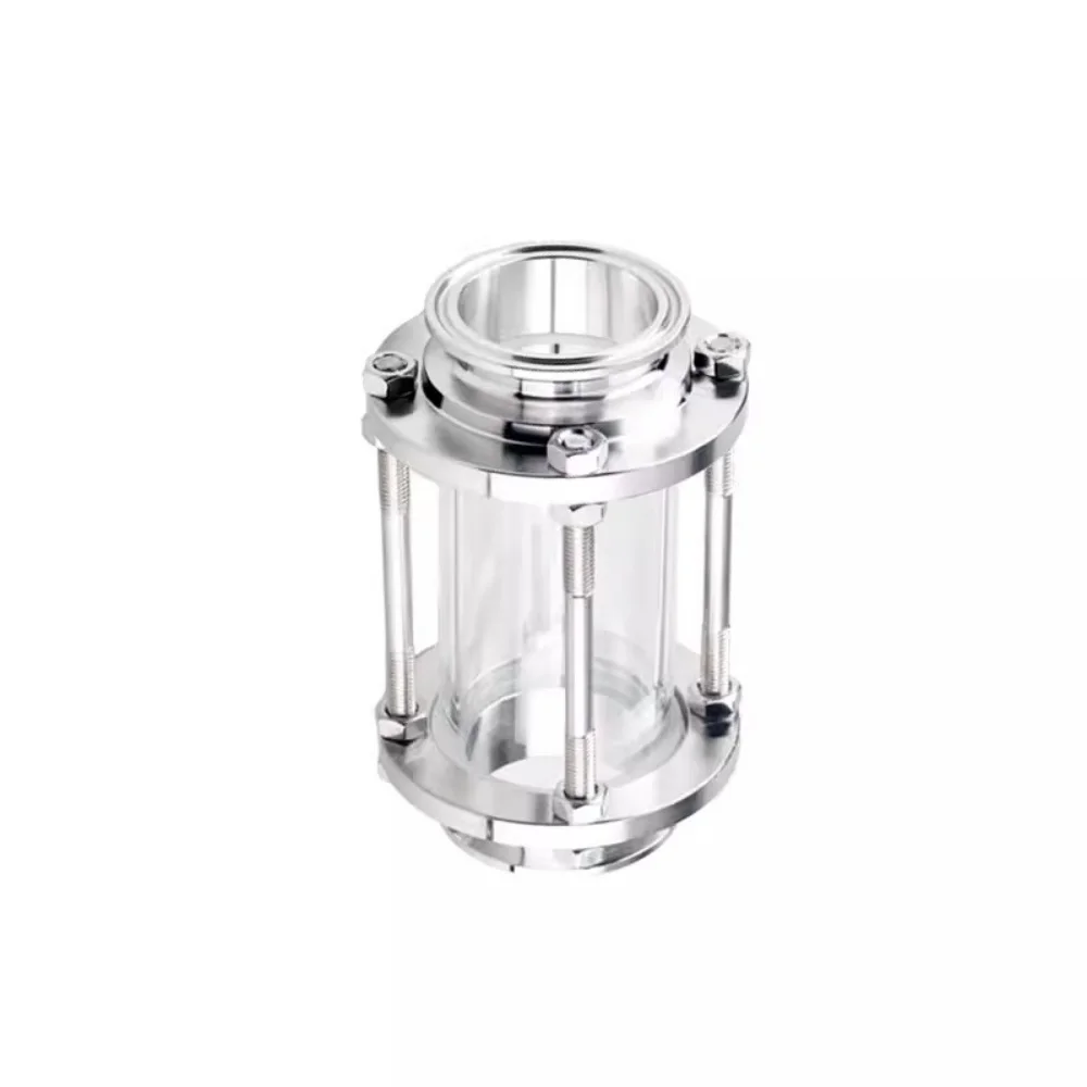 

1"(25mm)OD50.5mm Tri-clamp High Quality Flow Sight Glass Diopter For Distillation,Height 150mm,Pipeline sight glass SS304