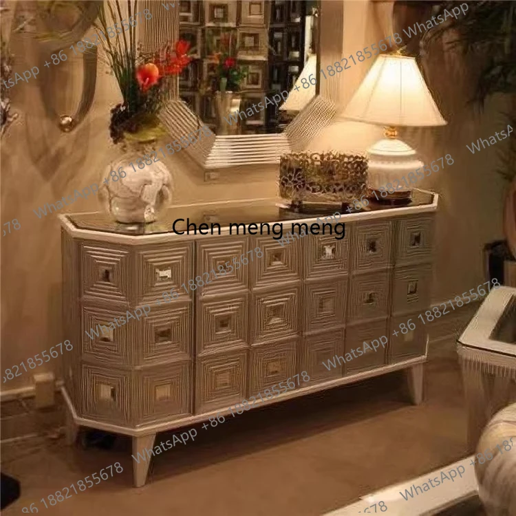 

Легкий роскошный входной шкаф, креативная перегородка для гостиной, задний входной шкаф для обуви, индивидуальный заказ из цельного дерева