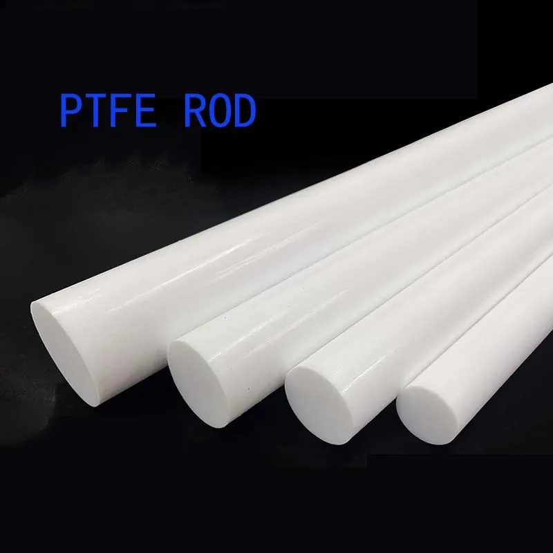 

2PCS Length 500mm White/Black PTFE Rod Polytetrafluoroethylene Round Bar PTFE Solid Round Bar Plastic Rod DIA1/2/3/4/5/6mm-60mm