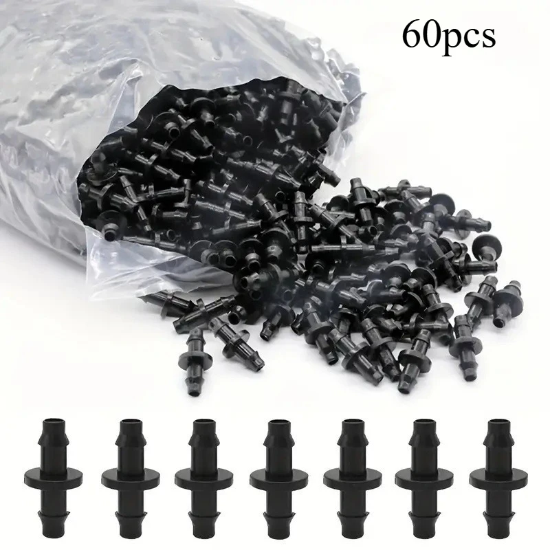 60Pcs Garden Irrigation Supplies 4/7 Type Double Hook Micro Sprinkler Nozzles Drip Irrigation System Accessories For Garden Farm