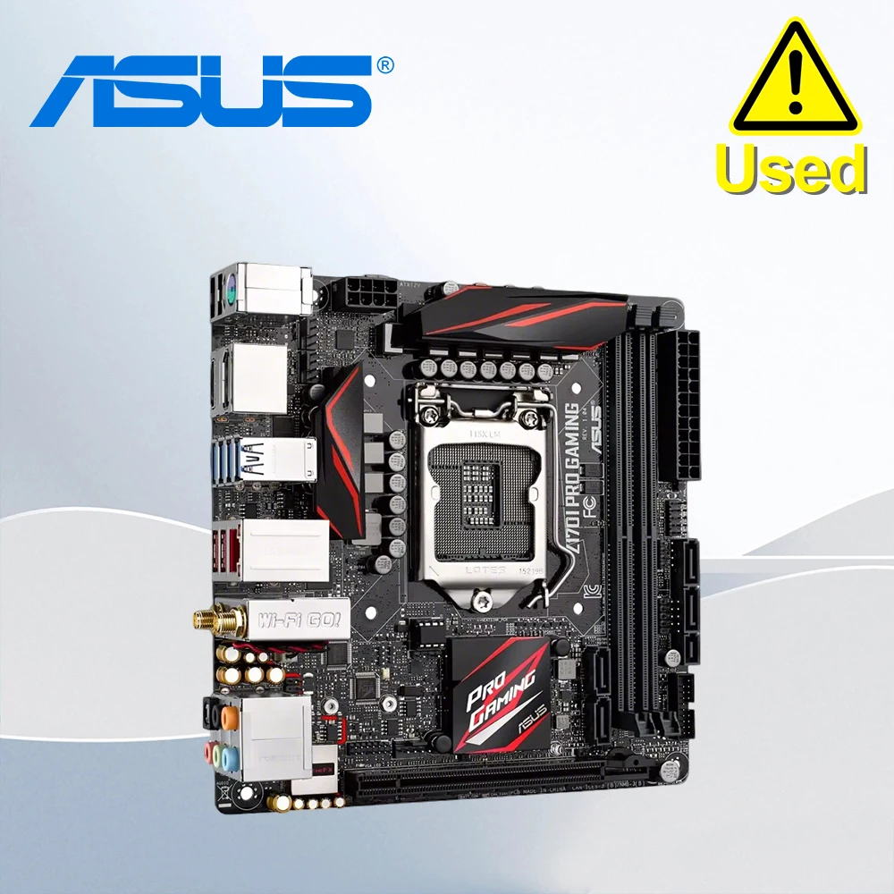 Placa-mãe Asus Z170I PRO GAMING lDesktop Intel Z170 Z170M DDR4 LGA 1151 i7/i5/i3 USB3.0 SATA3 usada