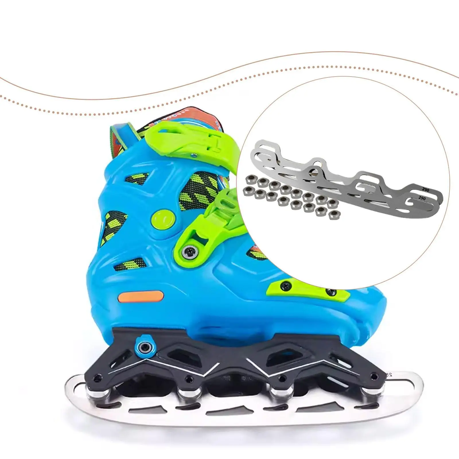 

2 Pieces Skating for Roller Skating Accessories High Performance Versatile