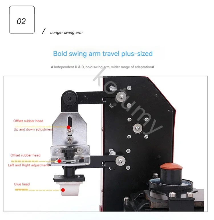 220Vデスクトップインクプリンター熱転写印刷機、製品日付・小ロゴ用インク転写印刷機