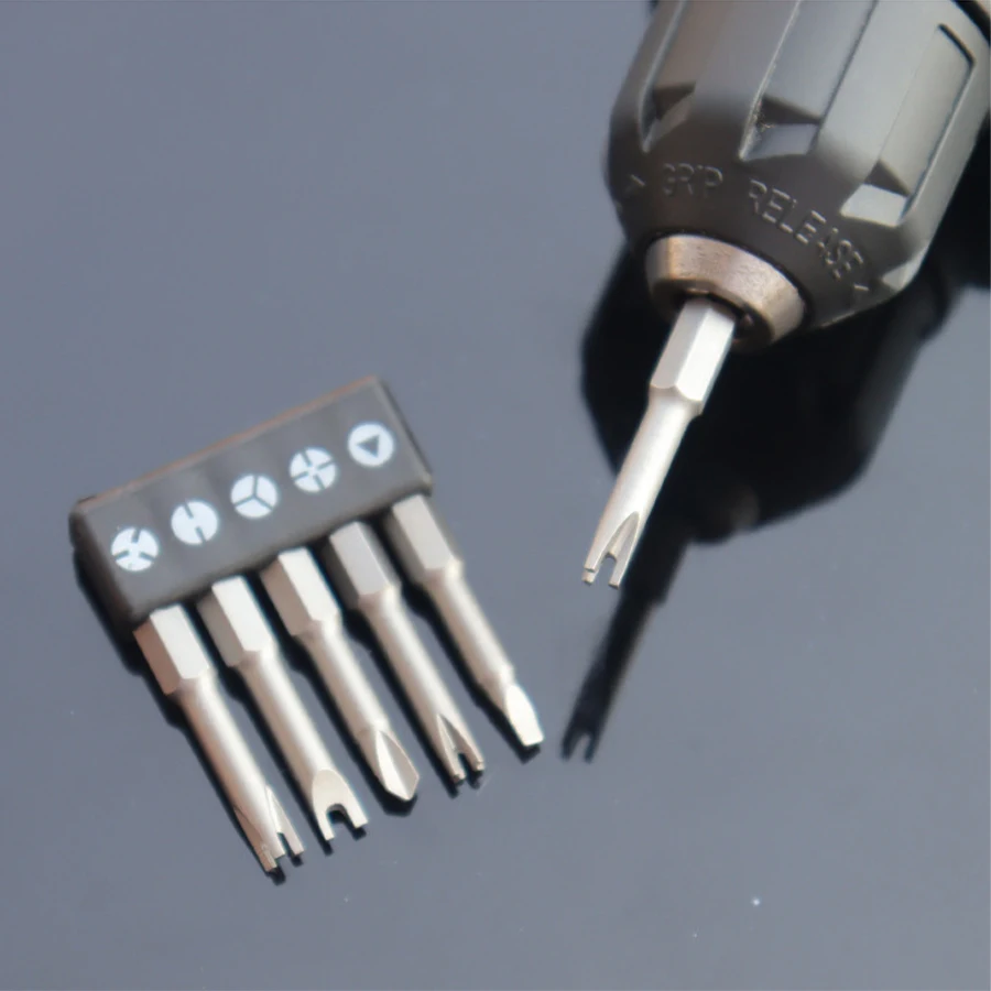 4-13Pcs Special-shaped Screwdriver Set 50mm U Shaped Y Type Triangle Inner Plum Type Cross Three Points Screwdriver Bit Tools