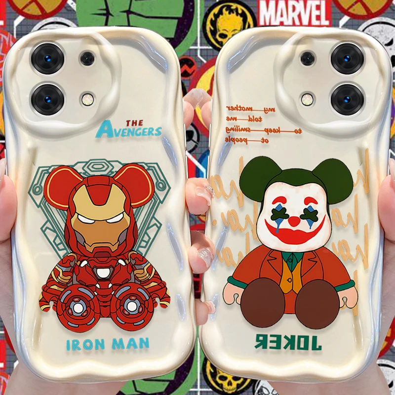 Marvel J-Joker Cartoon TPU Case for Xiaomi Redmi Note 13 13C 12 12C Pro Plus Turbo 12S 11 11S 11A 10 Prime 9 9C 4G 5G Soft Cover