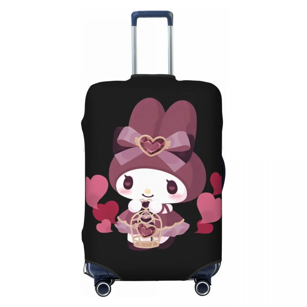 My Melody Sanrio Anime Suitcase Cover Flight Cute Y2K Manga Elastic Luggage Supplies Business Protection