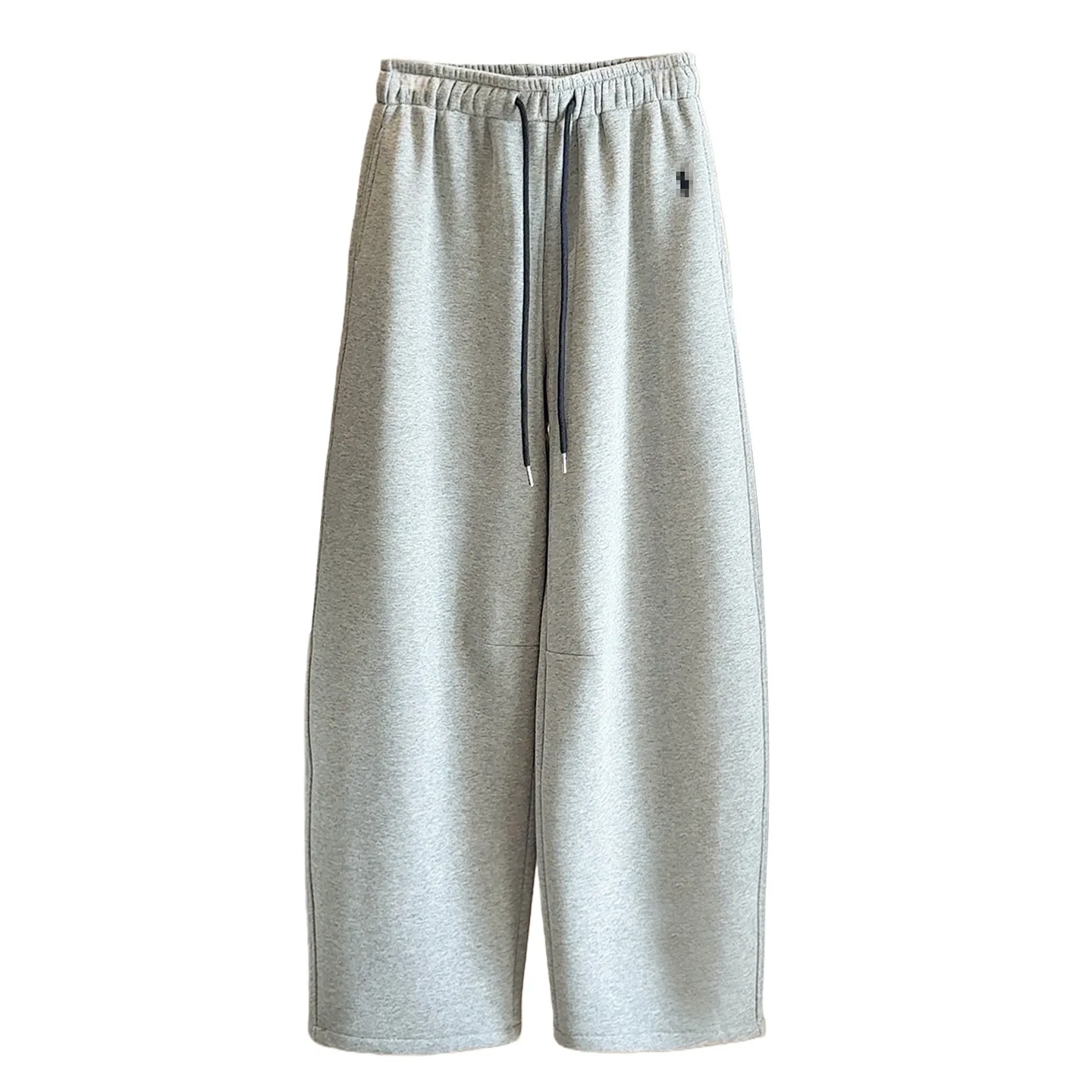 

Осенне-зимние модные универсальные утягивающие и плюшевые толстые повседневные спортивные штаны для женщин, прямые широкие брюки с толстыми штанинами