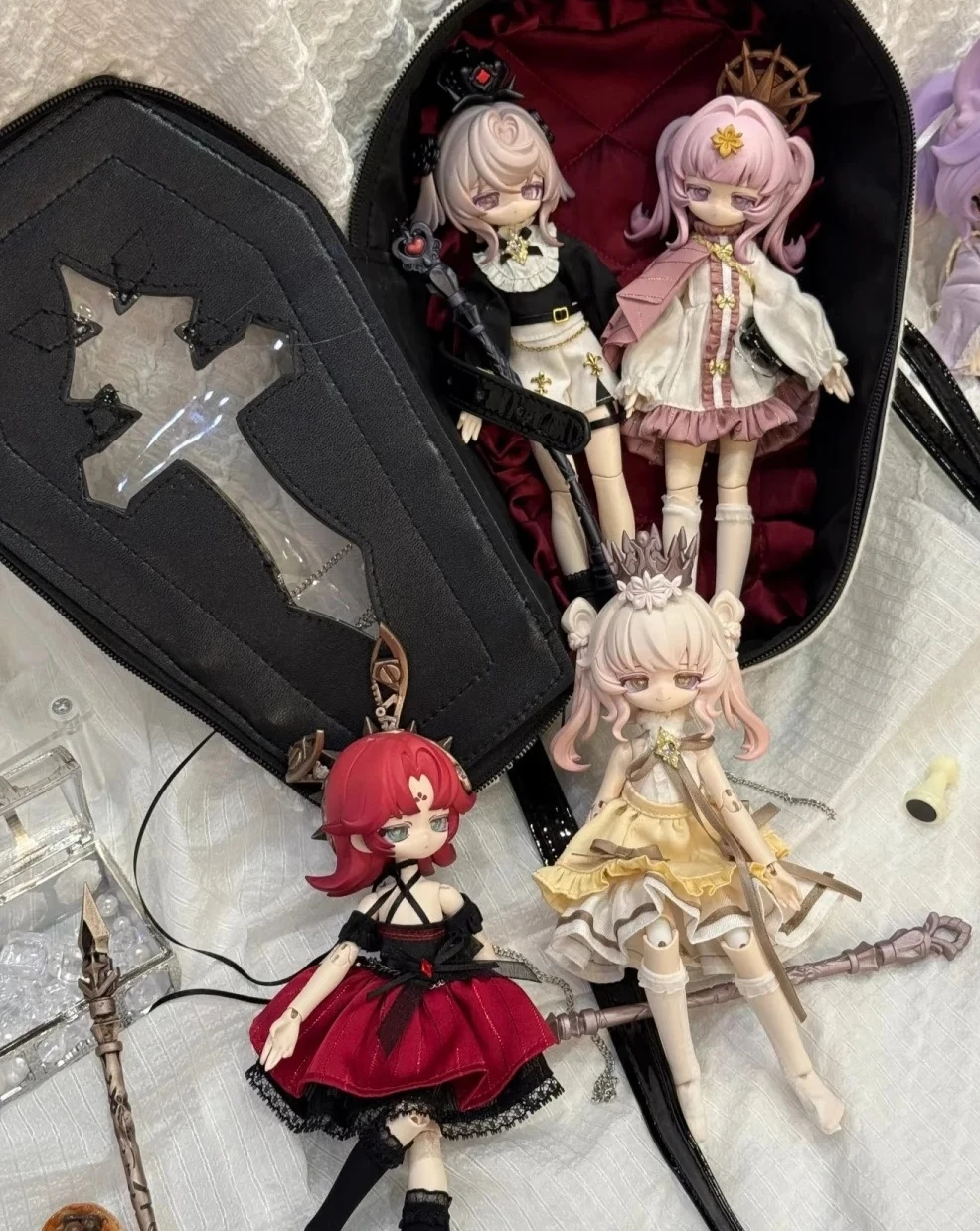 

MJD Lunar Lore Series Inedible Blind Box 1/8 Scale Articulated Action Figure Collectible Desktop Toy with Movable Joints cute