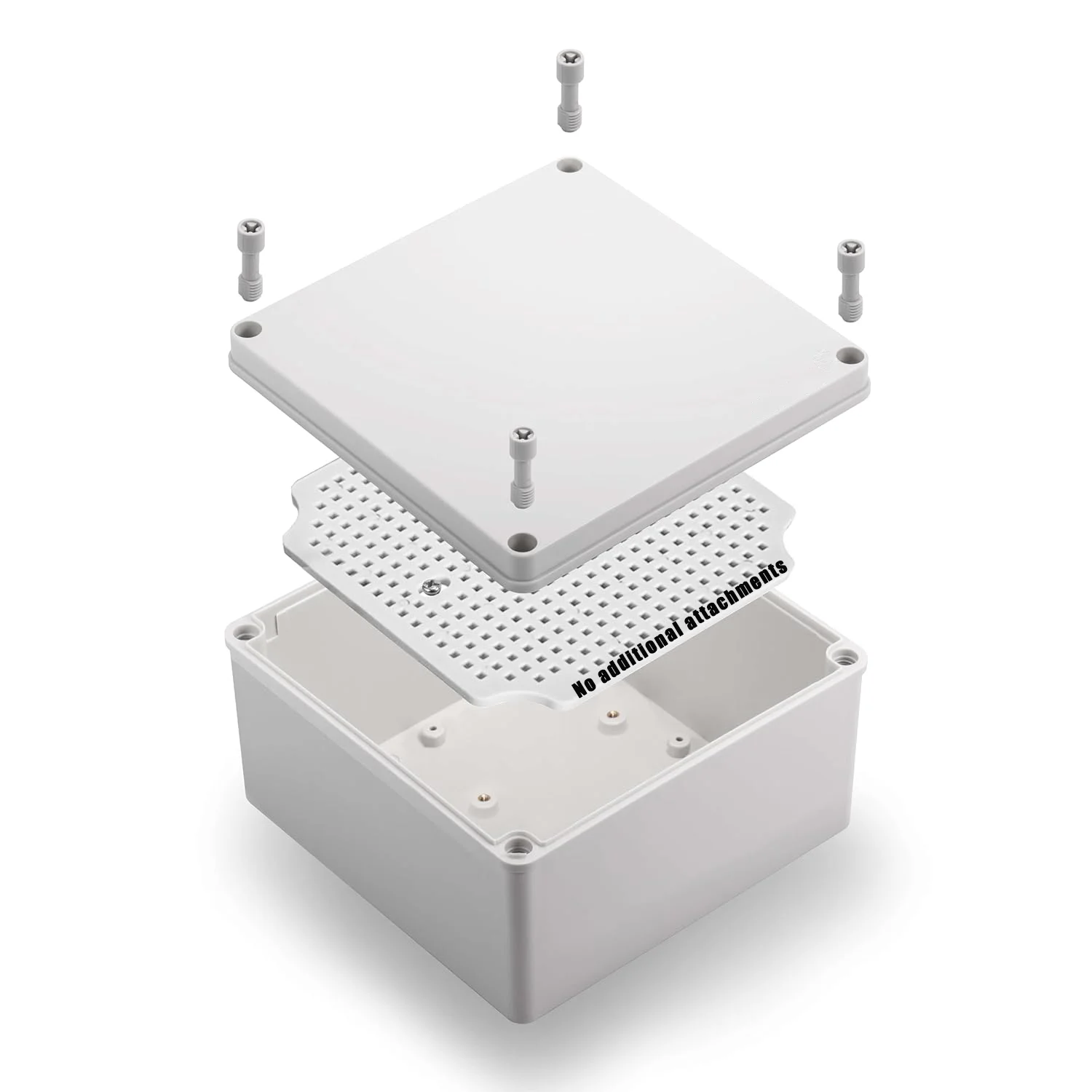 IP67 AG Series Outdoor ABS Plastic Waterproof Junction Box with Screw Cable Custom Grey/Transparent Cover for Electronic Case