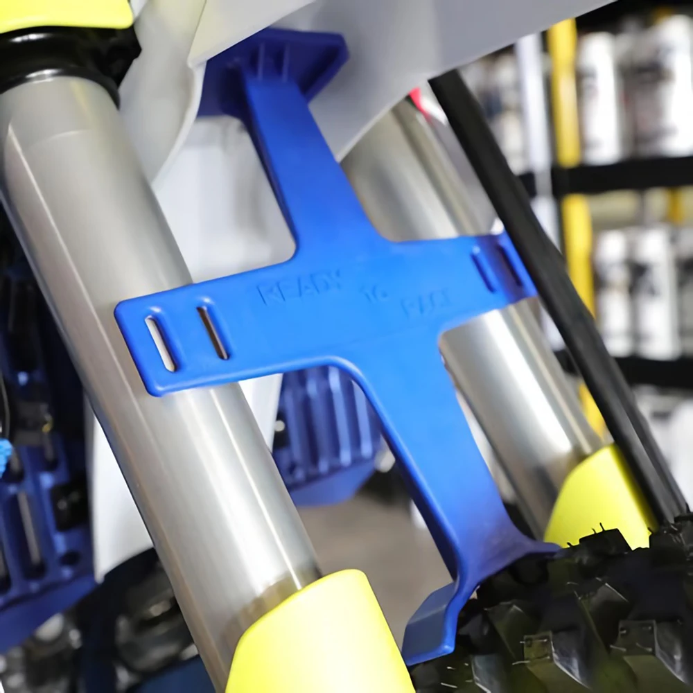 ABS Transportschutz Motocross Glänzende Oberfläche Klammer Gabel Unterstützung Motorrad Block Enduro Seal Savers Mithelfer Schutz