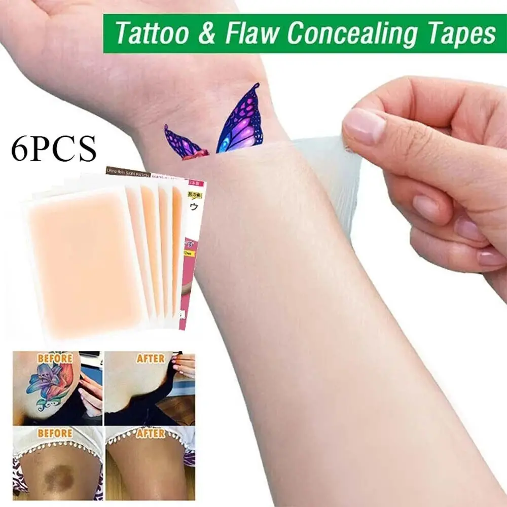 

Be Cut Black Spot Birthmark Full Cover Tattoo Cover Up Sticker Scar Concealer Sticker Flaw Hide Tapes Acne Concealing Sticker