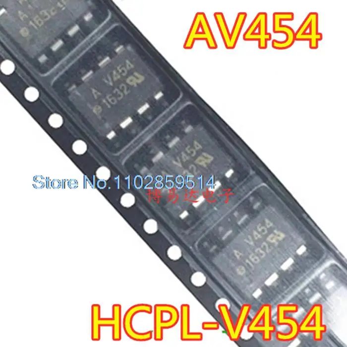 

20PCS/LOT AV454 SOP-8 HCPLV454 A V454 HCPL-V454