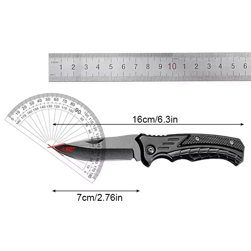 Outdoor camping pocket mini folding knife stainless steel self-defense edc knife portable multi-function folding knife hiking