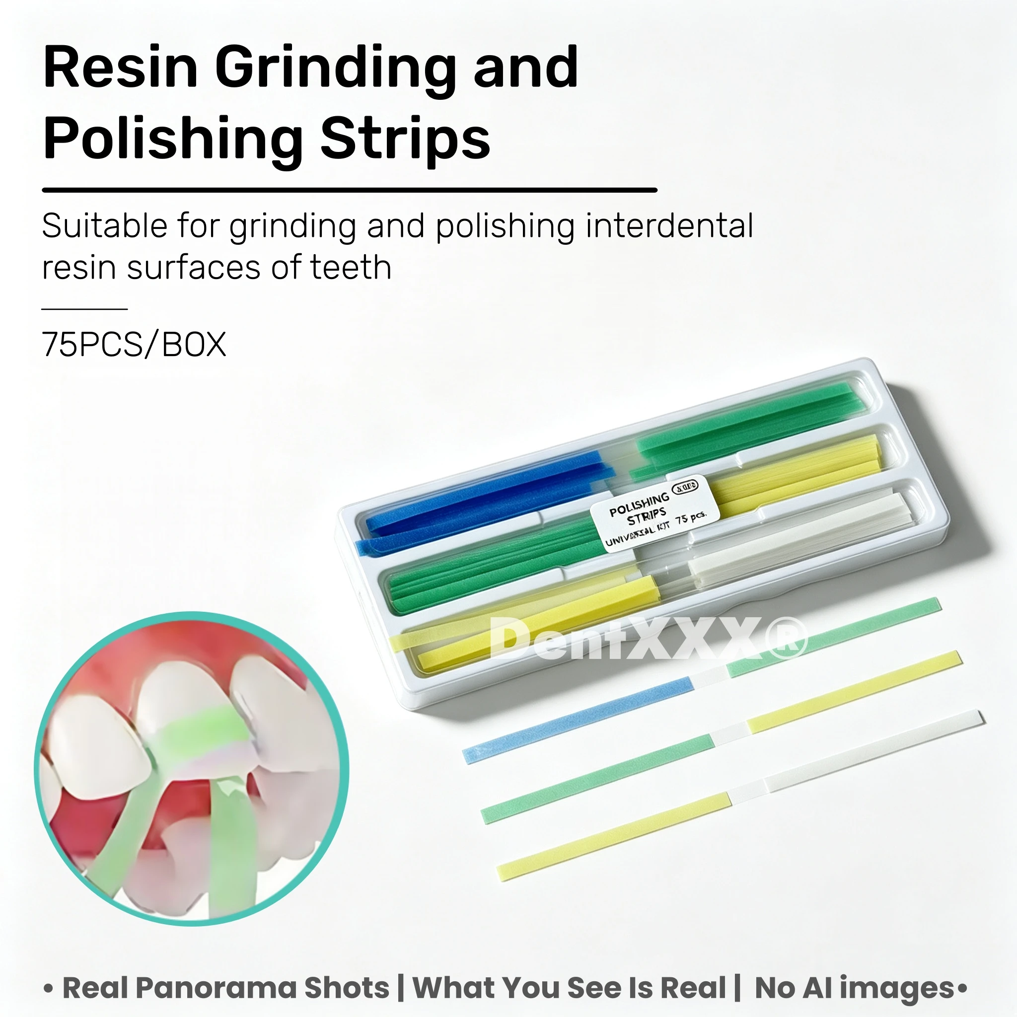Buy 6 Get 2 Free Resin Grinding and Polishing Strips, Whitening Abrasive Polishing Strips, Flexible Polishing Strips for Shaping