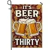 Beer Thirty Quote Mugs Autumn Garden Flag 12x18 Inch llz