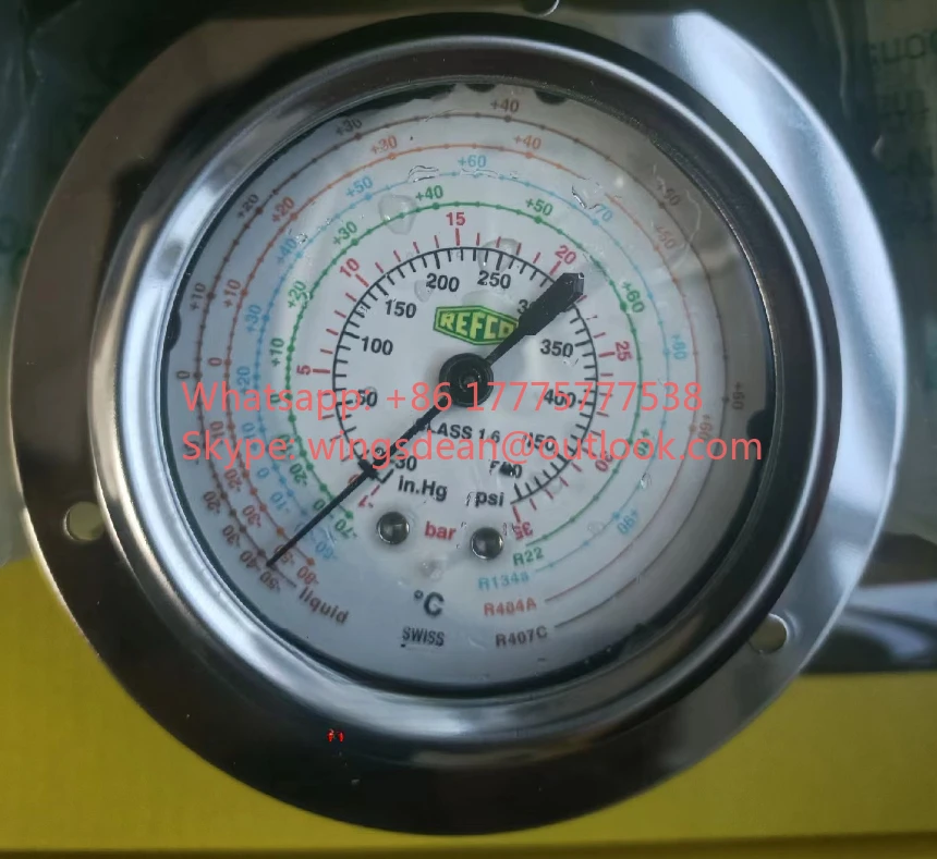 For REFCO ++ MR-305-DS-multi-35BAR-HS ++ 4687574 Refrigerant Pressure Gauge Original New 1 Piece