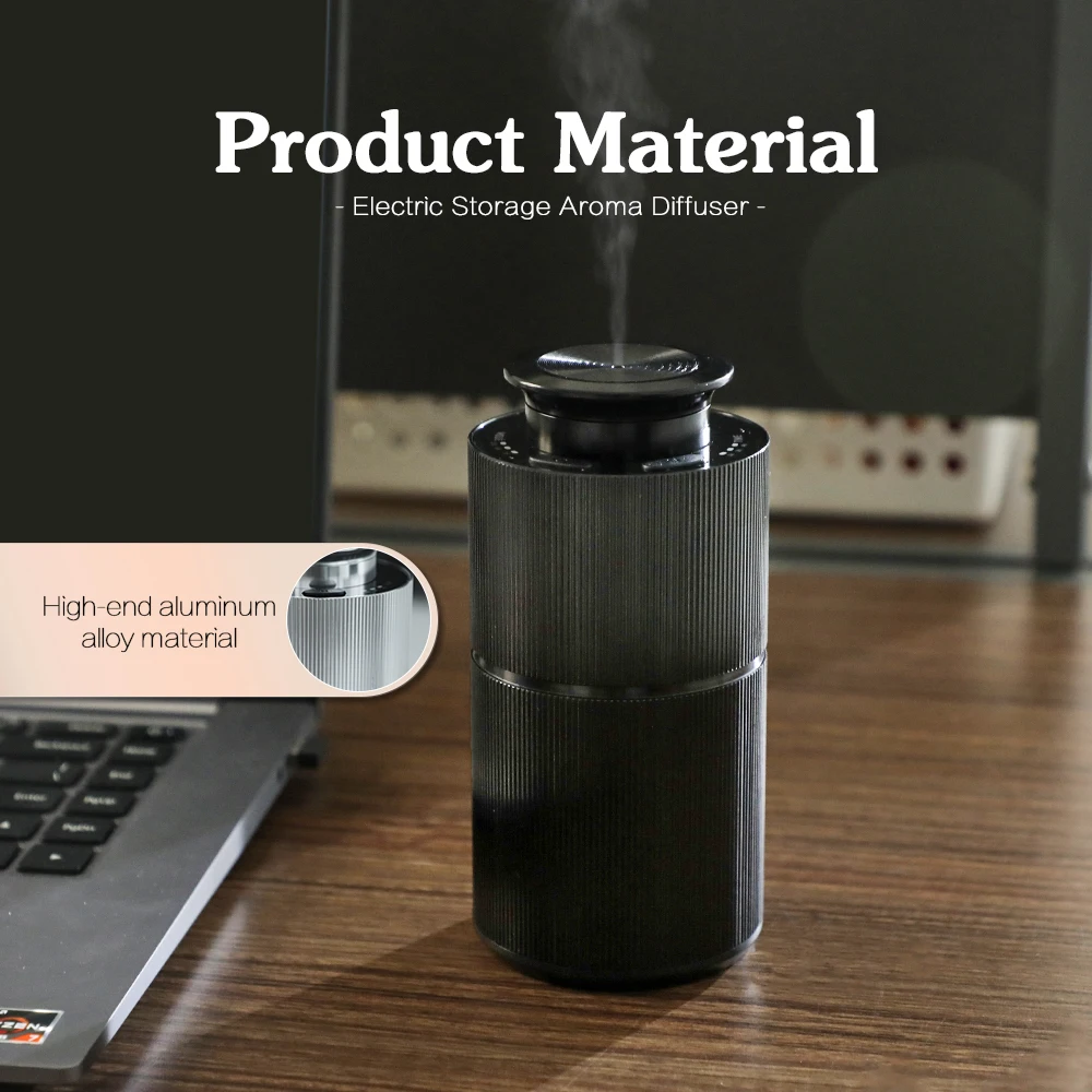 Domowy dyfuzor samochodowy Dystrybutor zapachów perfum Aromat powietrza Materiał ze stopu aluminium Do użytku biurowego Pojemność 20 ml Inteligentna płytka PCB Laid Flat