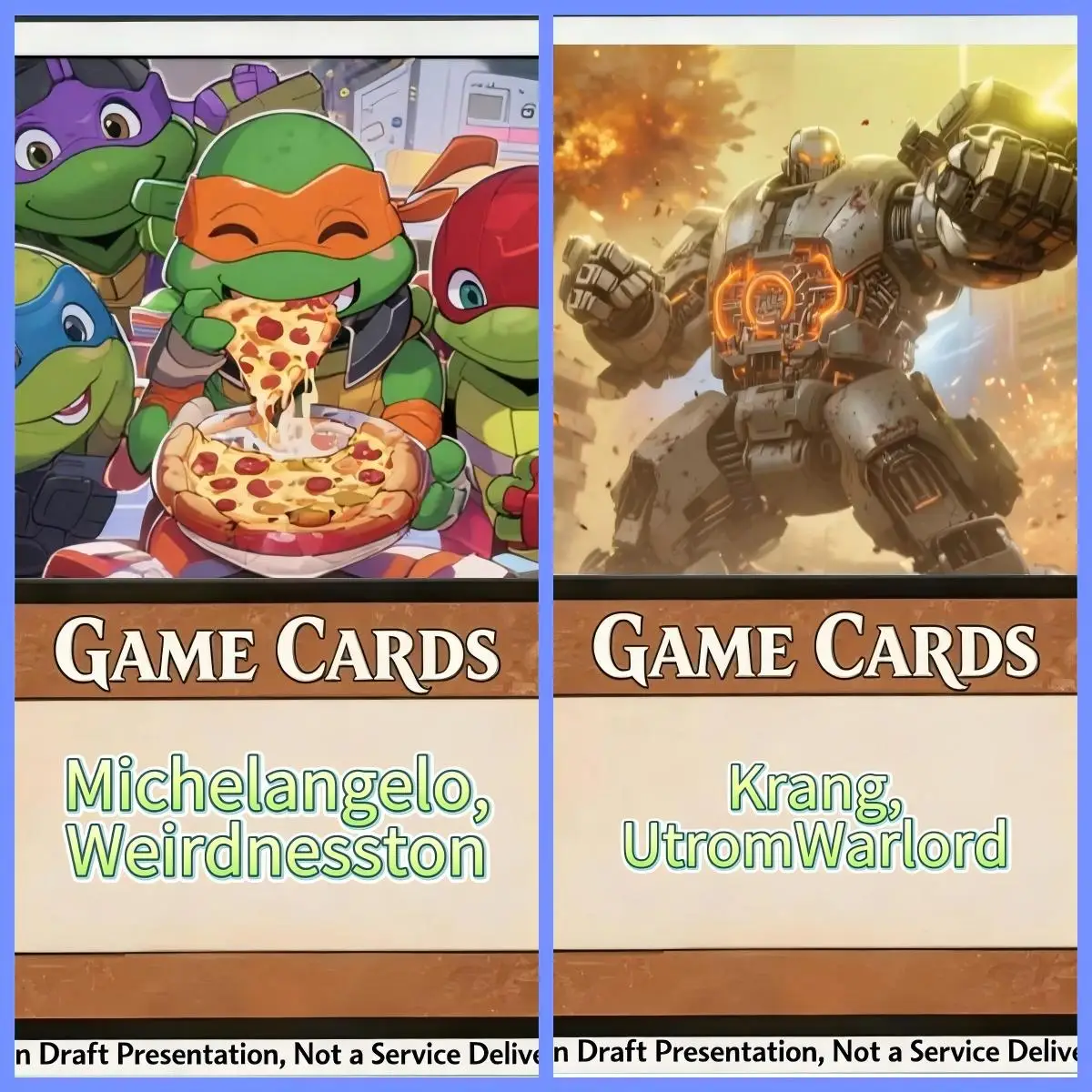 Фото Продаются фольгированные карты 38-й серии Mutanimals United: Кранг, Утром, Военачальник, Код вызова Кейси Джонса, Вигилант — лучшие прокси-карты высокого качества.