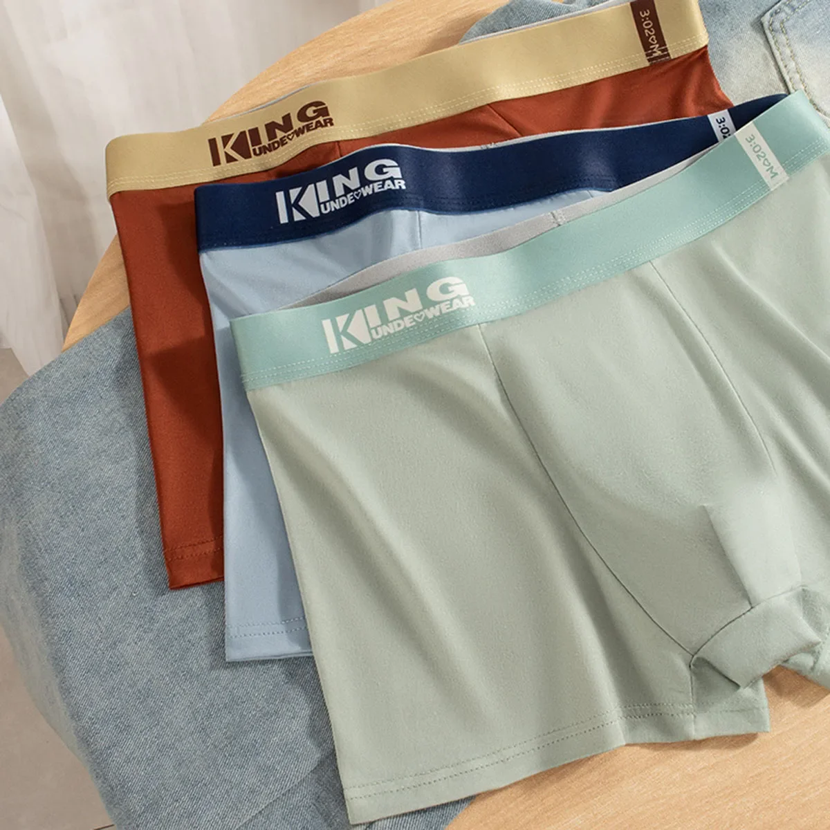 3er-Pack Sommer Dünne Eisseide Herren Boxershorts Graphen Antibakterielle Männerunterwäsche Atmungsaktive Kühle Herren-Slips Boxershorts – Detail 8