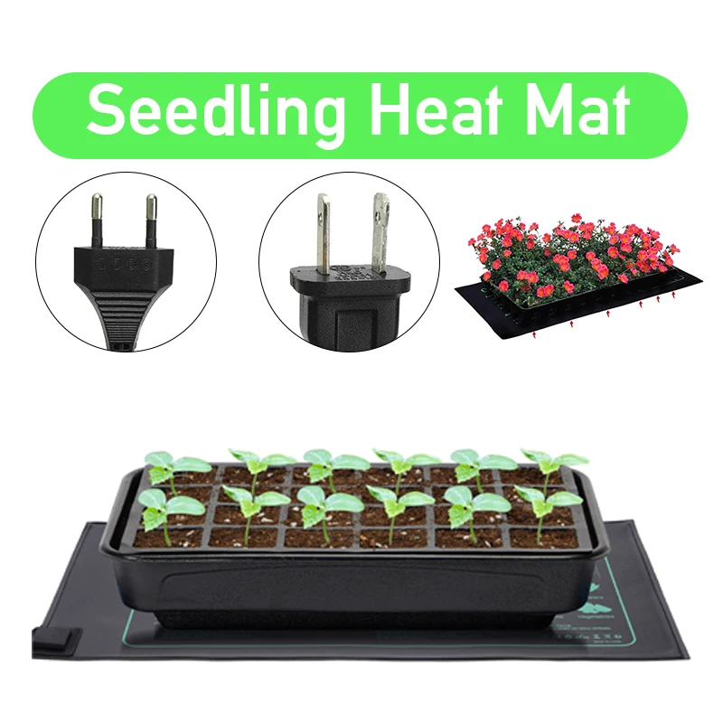 21W Seedling Heat Mat With Thermostat Temperature Setting from 5℃ to 42℃ for Plants Growth,Germination,Hydroponics Nursery