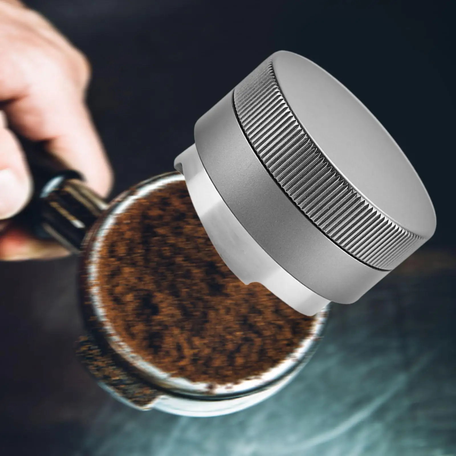 Stainless Steel Coffee Tamper Coffee Powder Distributor Espresso Distribution Tool for Bar Espresso Machine Kitchen Cafe Office