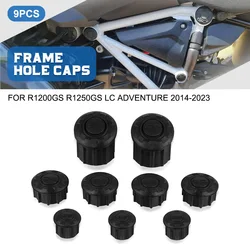 BMW 1200 gs,r1250 gs,r1200gs,r 2014 gs,lcアドベンチャー,adv,2022-用の穴付きフレームキャップ