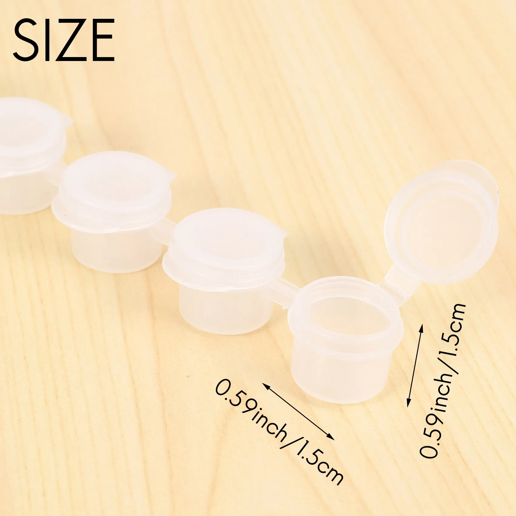 24 Strips 2Ml Empty Paint Strips Paint Cup Pots Clear Storage Containers Painting Arts Crafts Supplies 144 Pots in