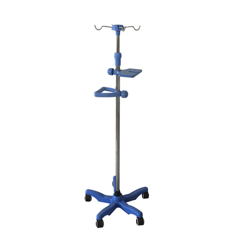 High Quality Hospital Infusion Pole Stand Portable Stainless Steel IV Pole Drip Stand