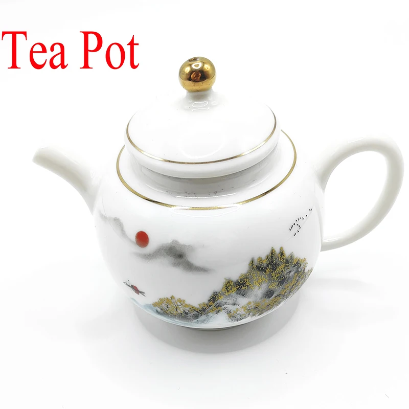 China Tea Infuser Kettle Vintage Jingdezhen Porcelain Teapot Clay With Strainer For Jasmine Oolong Chinese Te Guan Yin Puer Tea