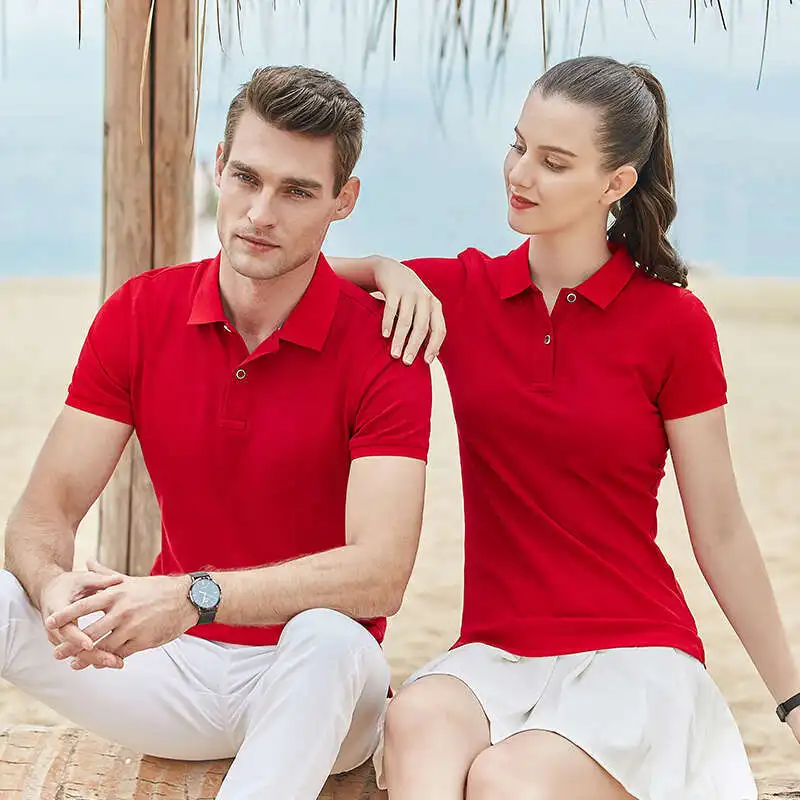 

Lightning Delivery Of 210G40 All Cotton Cultural Shirts With Collars And Short Sleeves, Polo Shirts, High-Quality Solid Color
