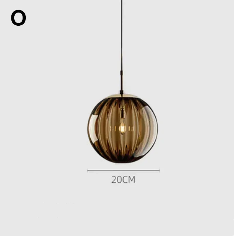 Moderne hanglamp met Scandinavisch gekleurd glas, kroonluchter voor woonkamer, eetkamer, slaapkamer, kamerdecoratie, huisdecoratie