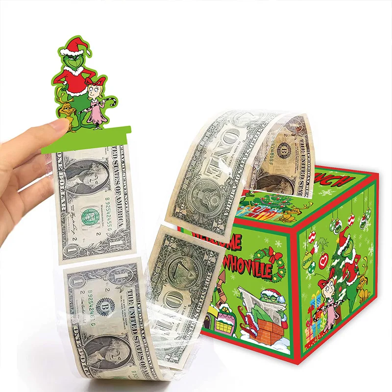 

Christmas Themed Paper Lottery Box Money Gift Box Party Halloween Lottery Surprise Box