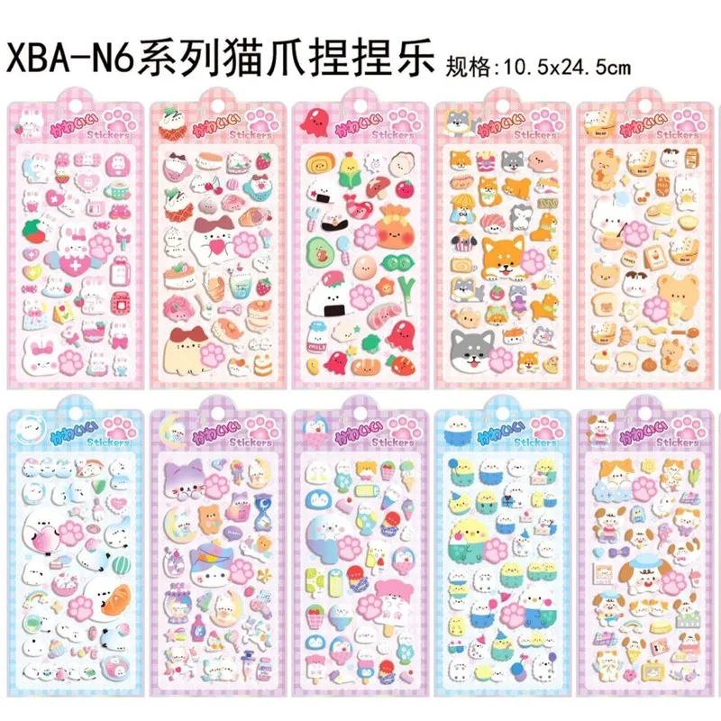 4-pegatinas-3d-de-dibujos-animados-para-ninos-suaves-y-lindas-con-forma-de-garra-de-gato-con-caja-pegatinas-para-apretar-y-relajarse-conejo-animal-panda-furong-piel