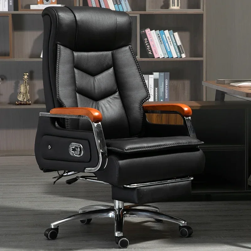Leather Lazy Office Chairs Playseat Ergonomic Modern Mobile Computer Office Chairs Relaxing Sillas De Oficina Home Furniture