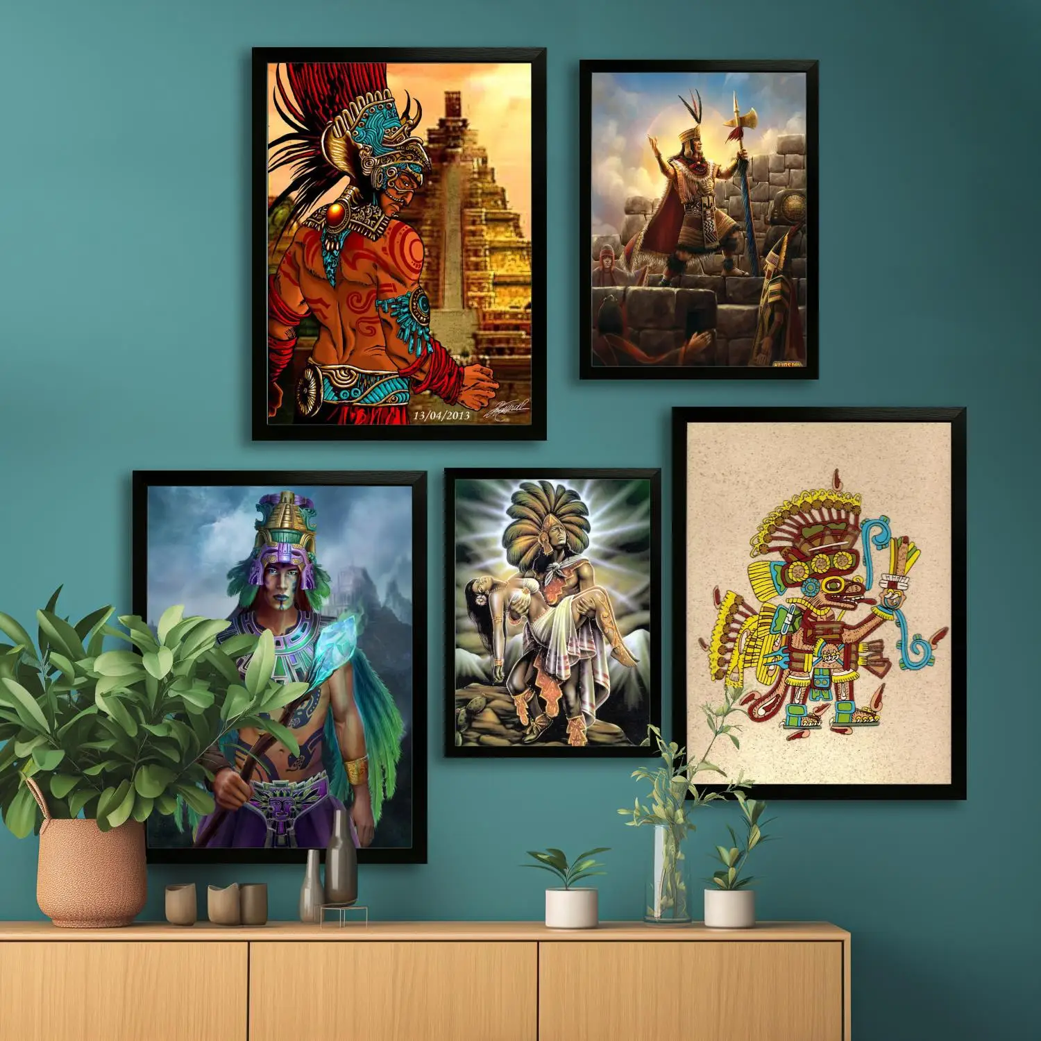 

aztec poster Canvas Art Poster and Wall Art, Picture Print, Modern Family Bedroom Decor,Decorative painting