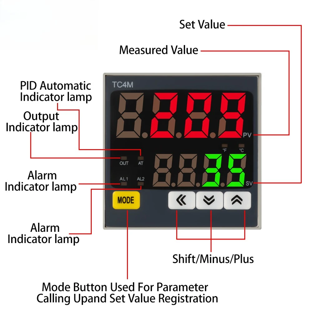 جديد ذكي الرقمية PID ترموستات SSR التتابع الناتج العالمي المدخلات التدفئة كول متحكم في درجة الحرارة منظم 110 فولت 220VAC #2