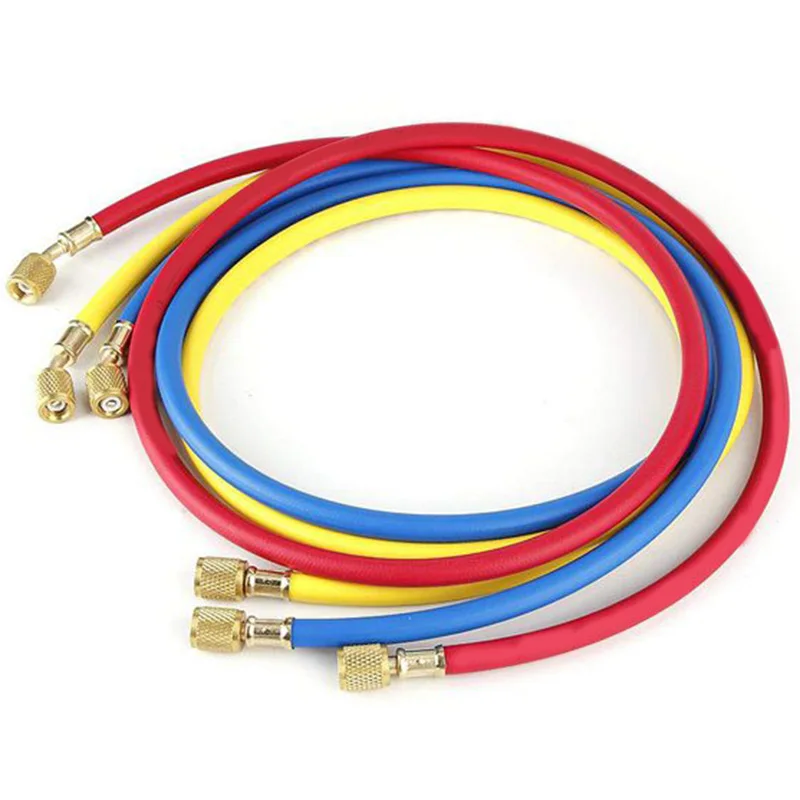 

Refrigeration Charging Hoses 3Pcs/Set 1.5M for R R134A R410A R22 R12 R502 Testo 550 Air Conditioner Tools Manifold Gauge