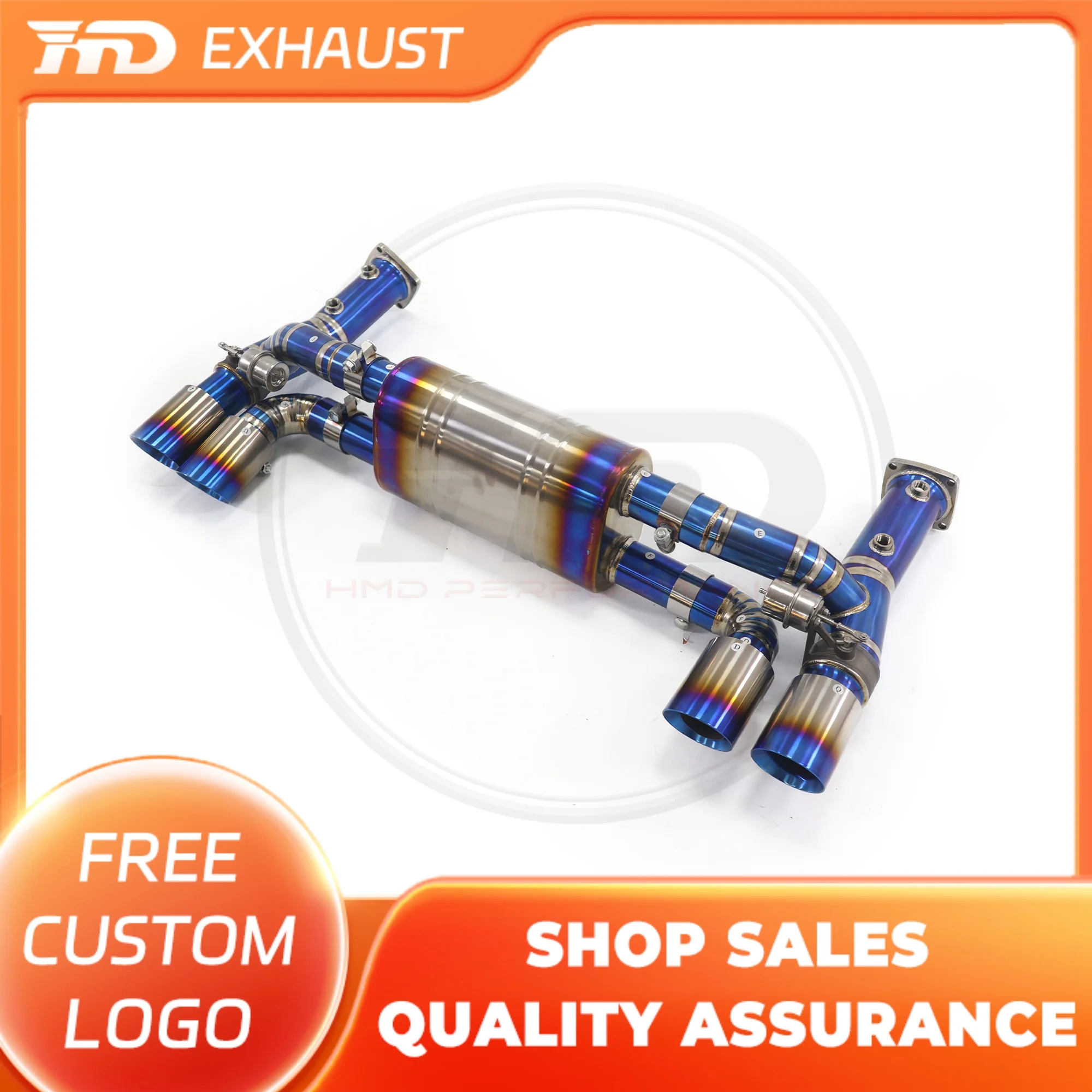 

HMD Exclusive customization Titanium Exhaust System Performance Catback for Porsche 911 991.2 Muffler With Valve