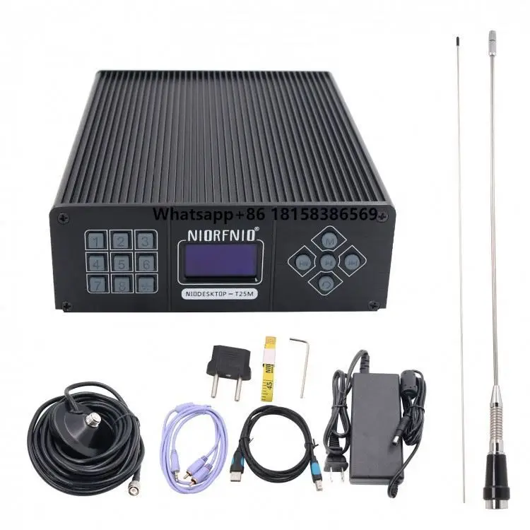 

New Arrival T25M 25W 87.5-108 MHz Stereo PLL Radio TV Wireless Broadcasting Equipment FM Transmitter