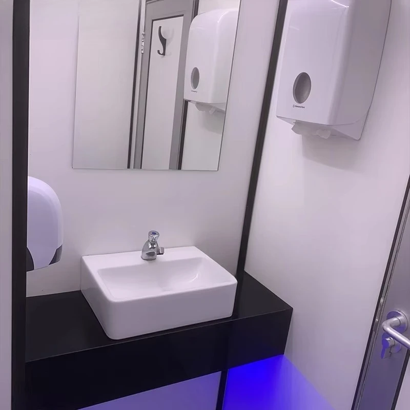 Truth Mobile Events مراحيض الحمام العام المتنقل للتخييم مرحاض متنقل مع دش