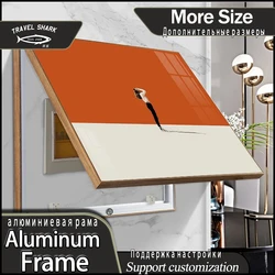 Nordic Decorative Hanging Painting Of Electric Meter Box Cover Punch-Free Simple Home Room Wall Art Mural Poster With Frame