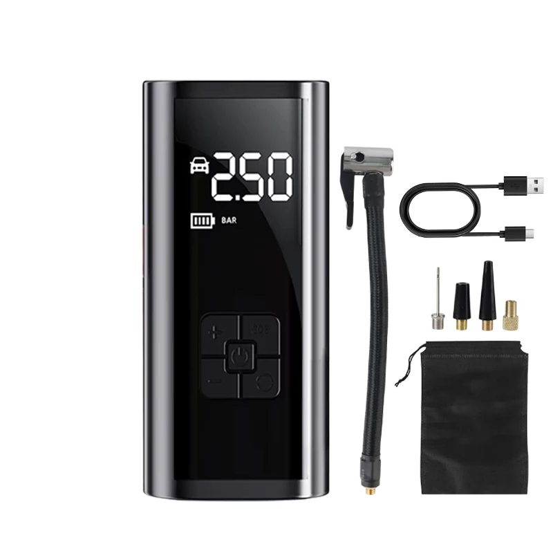AliExpress EAFC 4000mAh Wireless Car  Air Pump  Intelligent Digital Electric Tire Inflator Pump for Motorcycle Bicycle AUTO Tyre Balls