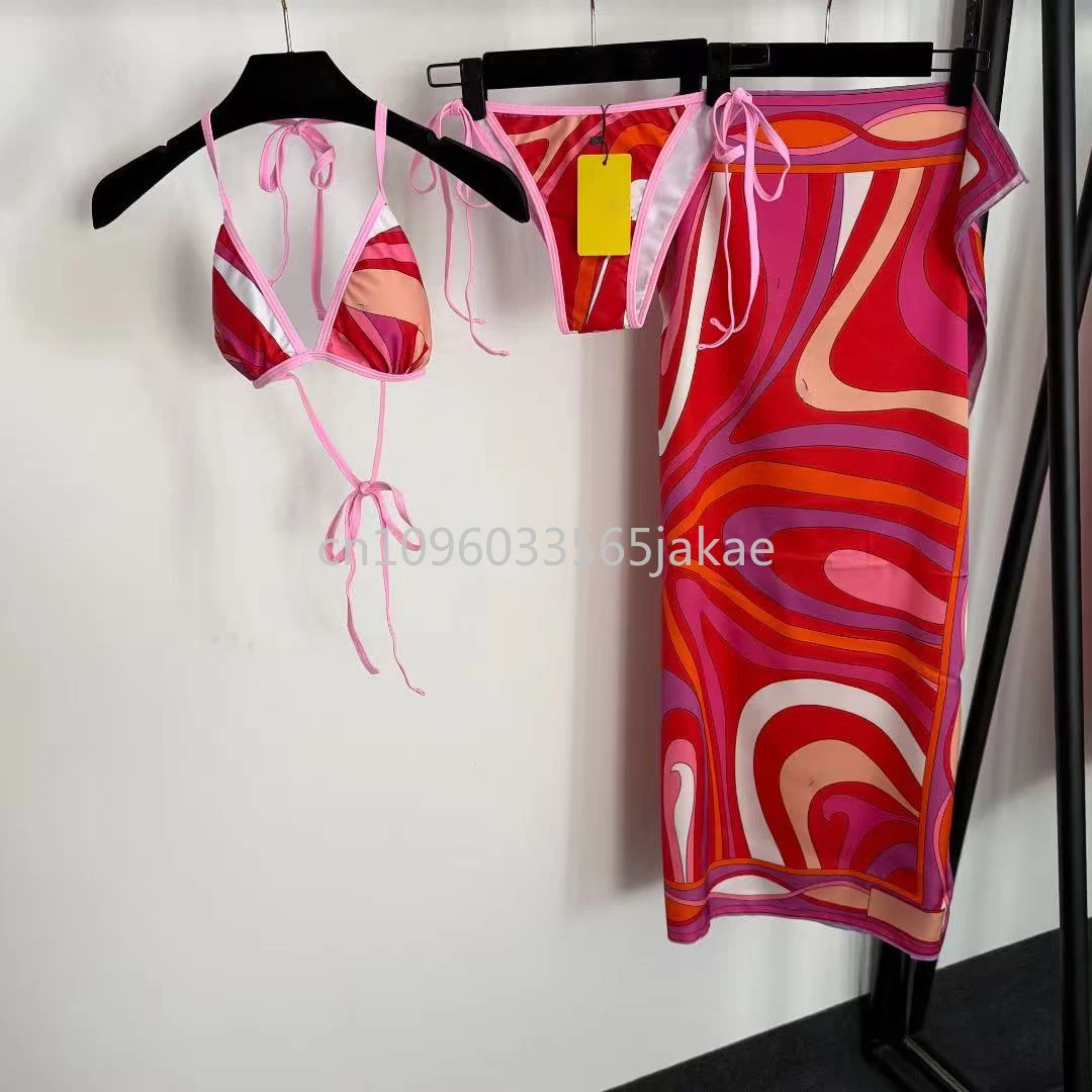 

Luxury Brand Women's Scarf Bikini Sets Designer Brand Lady Headband Swimsuits