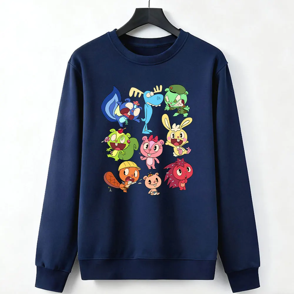 Sudadera Happy Tree Friends, ropa con estampado de dibujos animados, Jersey divertido, ropa deportiva