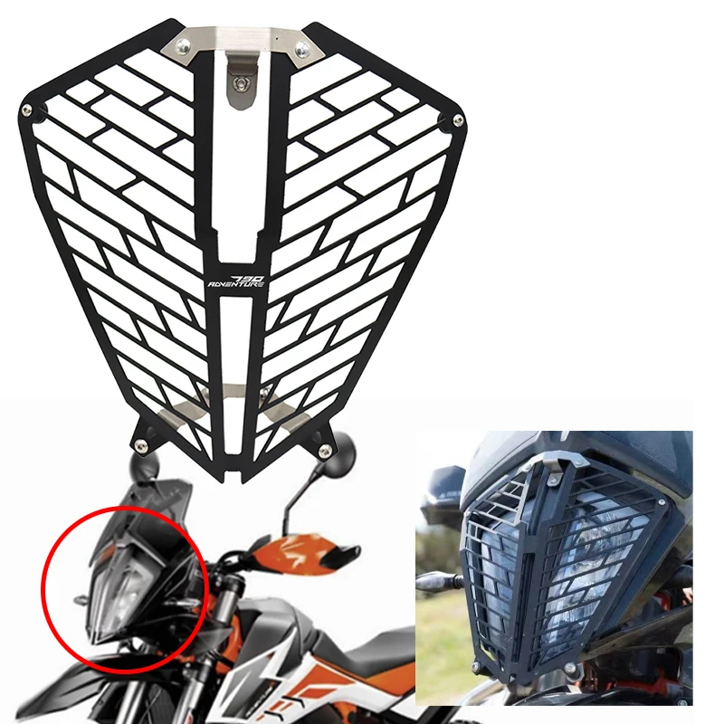 

Motorcycle Headlight Grille Cover Front Lamp Protective Cover For KTM790 Adventure R KTM 790 ADV S 2019 2020 Accessories