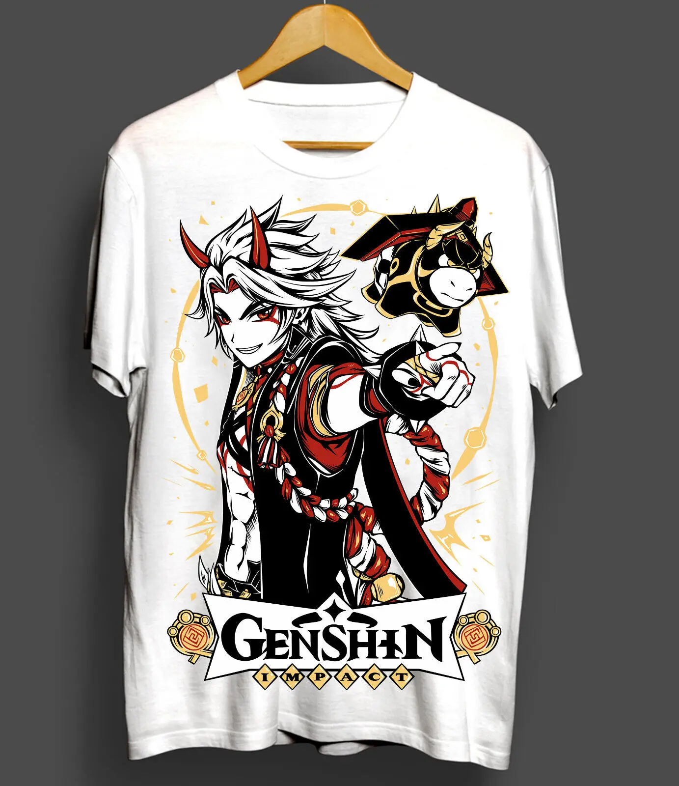 

itto T-shirt Genshin Impact T-Shirt Anime Manga Graphic Tee All Size s to 5xl