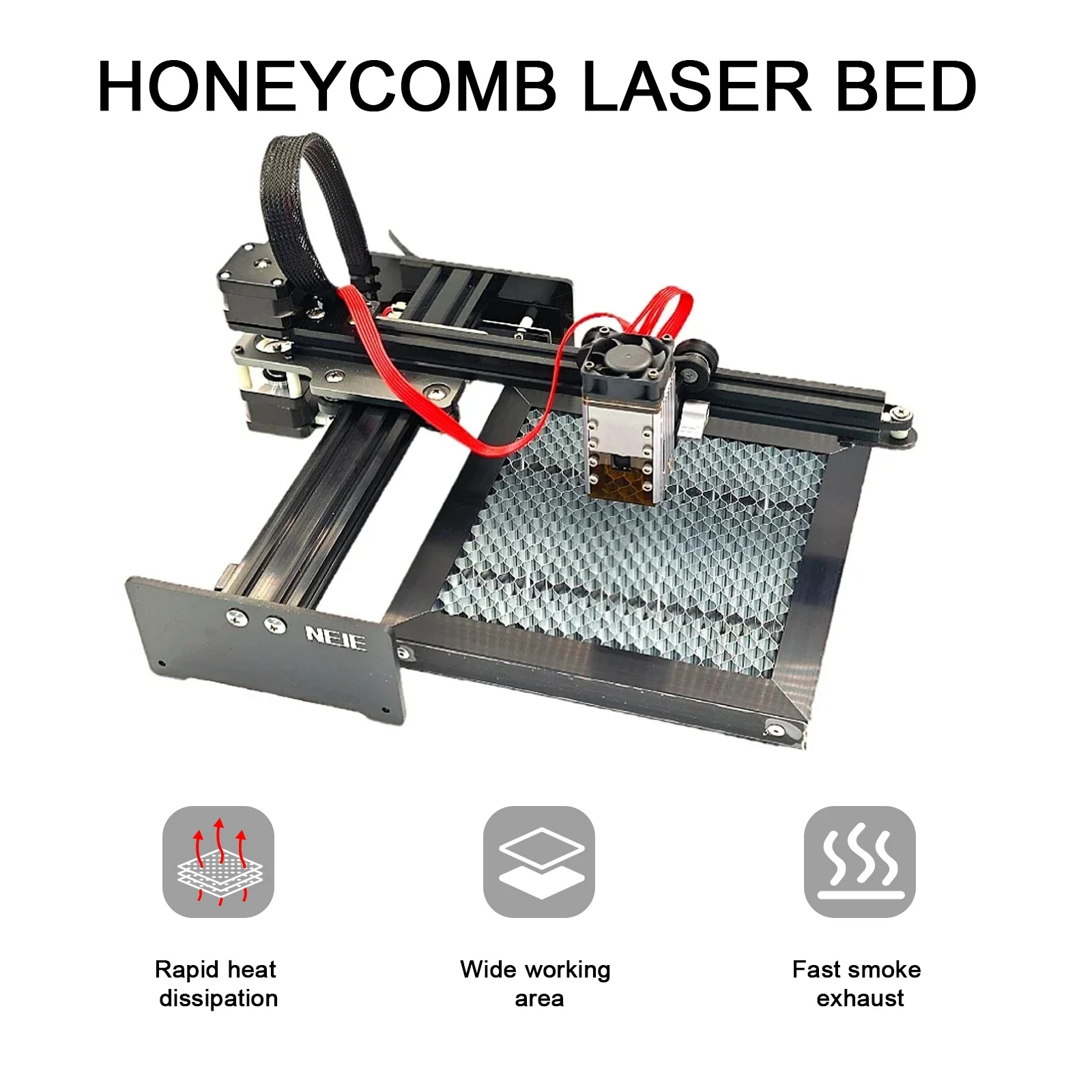 NEJE Laser Honeycomb Plate 200×200mm Honeycomb Panel Work Table for All Brand CNC Laser Engraver Cutter Machine Tool Accessories