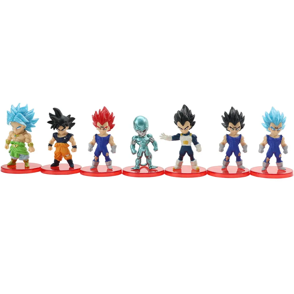 13/18/21 teile/satz Dragon Ball Z Super Saiyajin Goku Anime Figur Gohan Vegeta Broly Piccolo Majin Buu action Figur Modell Geschenk Spielzeug – Detail 20