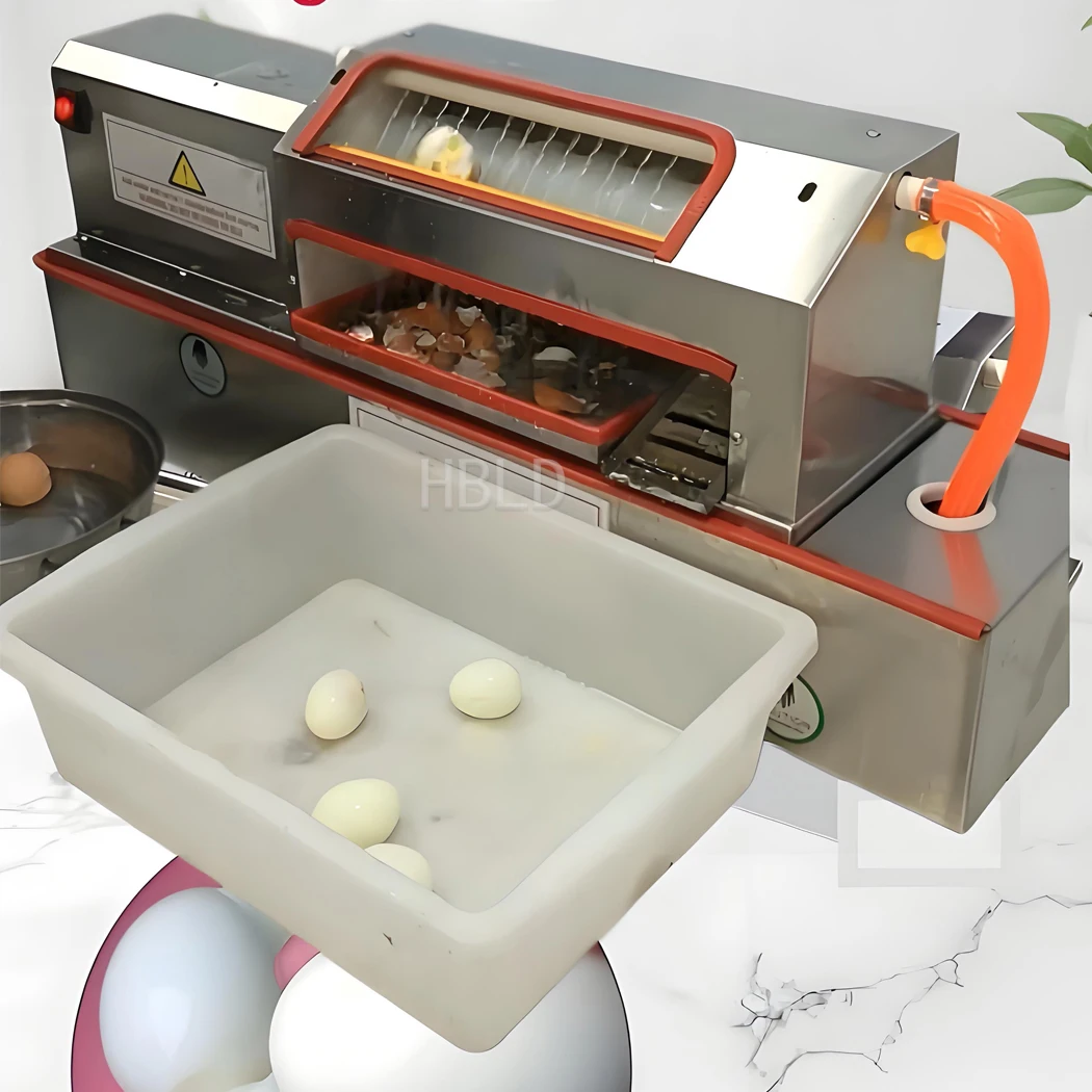 Electric Egg Shelling Peeling Machine 60W Commercial Egg Processor for Boiled Egg Catering Food Preparation